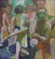 "Beach Party", 1973, 26 x 24 in