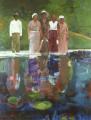 "Reflections", 1972, oil on canvas, 34 x 26 in.  In the collection of The Metropolitan Museum of Art, New York.