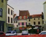 "Street Scene, Burgundy", 2007, oil on canvas, 24 x 30 in