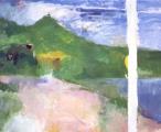 "Green Mountain", 1979, oil on canvas, 60 x 72 in
