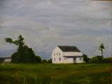 "Mendocino White House", 2005, oil on canvas, 16 x 18 in